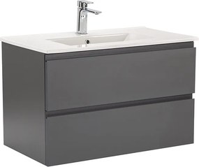 Vario Pull 80 dulap de bază cu chiuvetă antracit-antracit