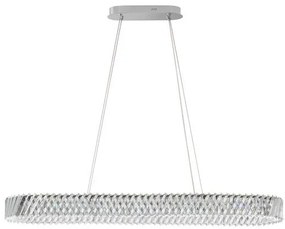 Lustra LED suspendata ovala design elegant ARIETTA L-119cm