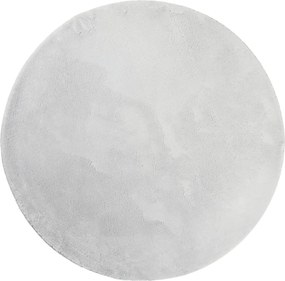 vidaXL Covor HUARTE, fir scurt, moale și lavabil, gri, Ø 120 cm