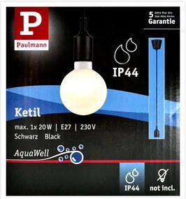 Paulmann 50346 - Lustră pe cablu NEORDIC 1xE27/20W/230V IP44