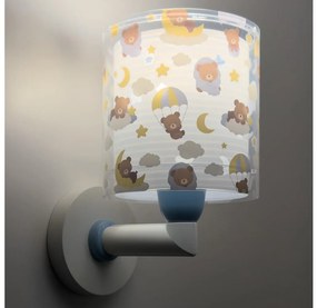 Dalber 41579T - Lampă de perete pentru copii BABY TEDDY, 1xE27/15W/230V, albastră