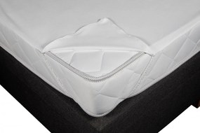 Protectie Saltea Impermeabila, Microfibra, 90x200 cm, Alb, 05602