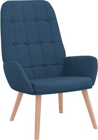 vidaXL Scaun de relaxare, albastru, material textil