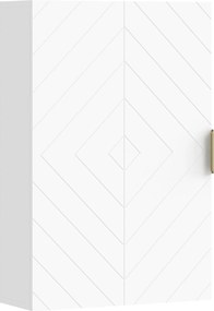 kleankin Dulap pentru Baie Suspendat cu Rafturi Ajustabile, 40x15x60 cm, Alb | Aosom Romania