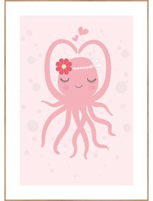 Tablou pentru copii 30x40 cm Oktopus – Malerifabrikken
