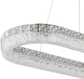 Globo 67387-40 - Candelabru LED reglabil pe cablu LAUREL 40W/230V sticlă clară+telecomandă