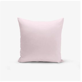 Set 4 fețe de pernă decorative Minimalist Cushion Covers Pink Ethnic, 45 x 45 cm