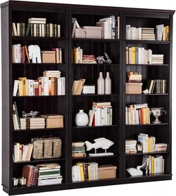 Bibliotecă lemn masiv, 220 × 35 × 220 cm