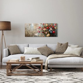 Tablou - Vaza de flori (120x50 cm)