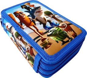 Penar complet echipat, 3 compartimente, 32 piese, pentru băieți, model Adventure, PNB09