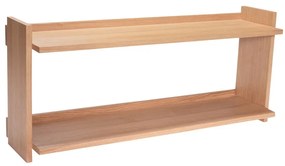 Raft în culoare naturală etajat cu aspect de lemn de stejar 100 cm Forma – Hübsch