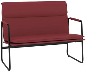 351370 vidaXL Bancă, roșu vin, 100x64x80 cm, piele ecologică