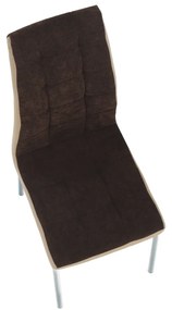 Scaun bucătărie, maro/bej/crom, GERDA NEW