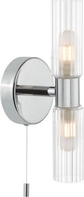 Där Lighting BOL0950 - Aplică de perete pentru baie BOLTON 2xG9/5W/230V IP44 crom