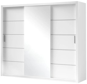 Dulap de haine cu oglindă SZ250 KE12 Koloman (Alb + Stejar monastery). Promo -17%. 1070319