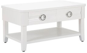 Măsuță de cafea albă din lemn masiv de brad 60x90 cm Shine – Mauro Ferretti