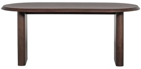 Masă de dining cu aspect de lemn de nuc 90x180 cm Ellips – vtwonen