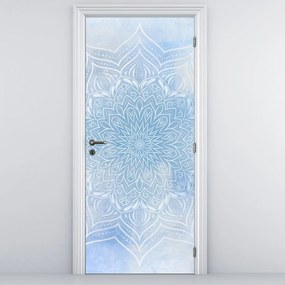 Fototapet pentru ușă - Mandala de iarnă (95x205cm)
