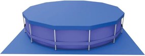 Set piscină cu cadru metalic 300 x 76 cm