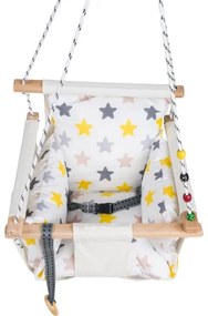 Leagăn textil pentru copii SELALE alb