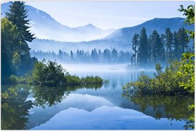 Tablou cu lac montan (90x60 cm)