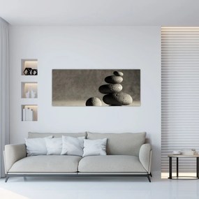 Tablou - Pietre gri (120x50 cm)