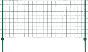 vidaXL Gard Euro, verde, 20 x 1 m, oțel