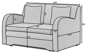 Canapea extensibila Ario Nube 4