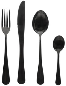 Set de tacâmuri SHADOW - 16 elemente, culoare neagră