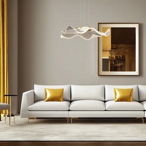 Lustră LED pe cablu LARGO LED/16W/230V auriu