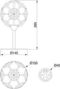 Globo 16047TC - Lampă de birou LED VIRINA LED/8W/230V