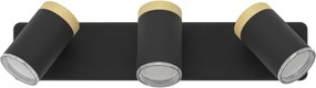 Eglo 300002 - Corp de iluminat spot pentru baie CONSUMA 3xGU10/3W/230V IP44 negru/bej