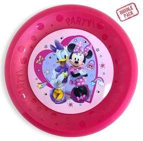 Disney Minnie Junior set de 4 farfurii plate de plastic premium micro, 21 cm