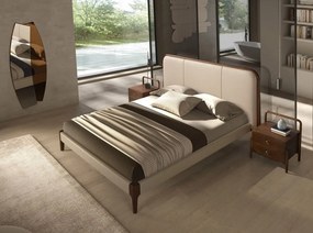 Noptiera LUX din lemn furniruit Walnut