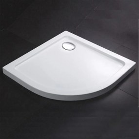 Cădiță de duș acrilică joasă curbată Modena Slim 90x90x5.5 cm