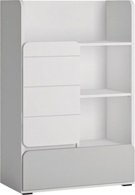 Comoda ALBI, alb, PAL laminat, 76x42x117 cm