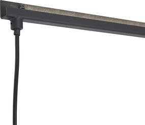 Lampă de perete modernă neagră cu LED inclus - Letterbox