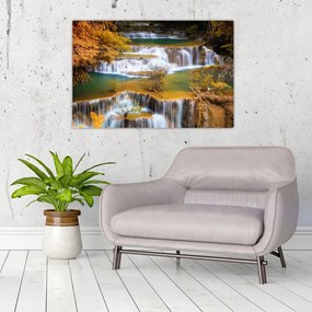 Tablou - Cascada Huay Mae Khamin, Thailanda (90x60 cm)
