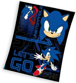 Carbotex Pătură pentru copii Nezastavitelný JežekSonic, 130 x 170 cm