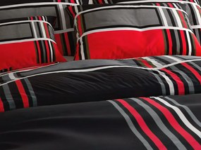 Lenjerie de pat din bumbac KARO BLEND rosu Dimensiune lenjerie de pat: 70 x 90 cm | 140 x 200 cm