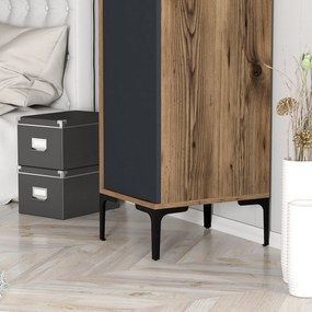 Dulap de haine Kiara S (Nuc + antracit). 1088407