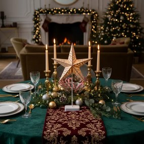 Brilagi - Stea LED de Crăciun, 62 x 40 cm, alimentare 3x AA