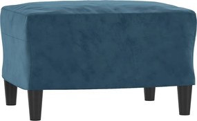 vidaXL Taburet, albastru, 60x50x41 cm, catifea