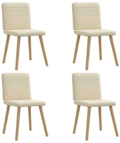 vidaXL Scaune de bucătărie, 4 buc., material textil