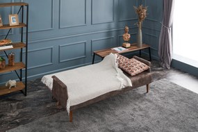 Canapea extensibilă cu 3 locuri Navan-Brown Maro