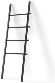 Scară decorativă neagră din lemn masiv de plop Leana – Umbra