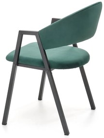 Scaun de bucaterie Zayne, verde/negru