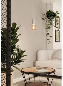 Lustră pe cablu Eglo 900798 POZUETA 1xE27/40W/230V alb