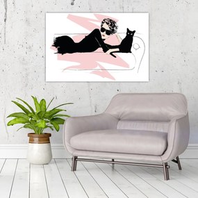 Tablou - Doamnă de modă (90x60 cm)