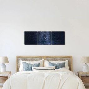 Tablou cu cerul înstelat (cu ceas) (90x30 cm)
